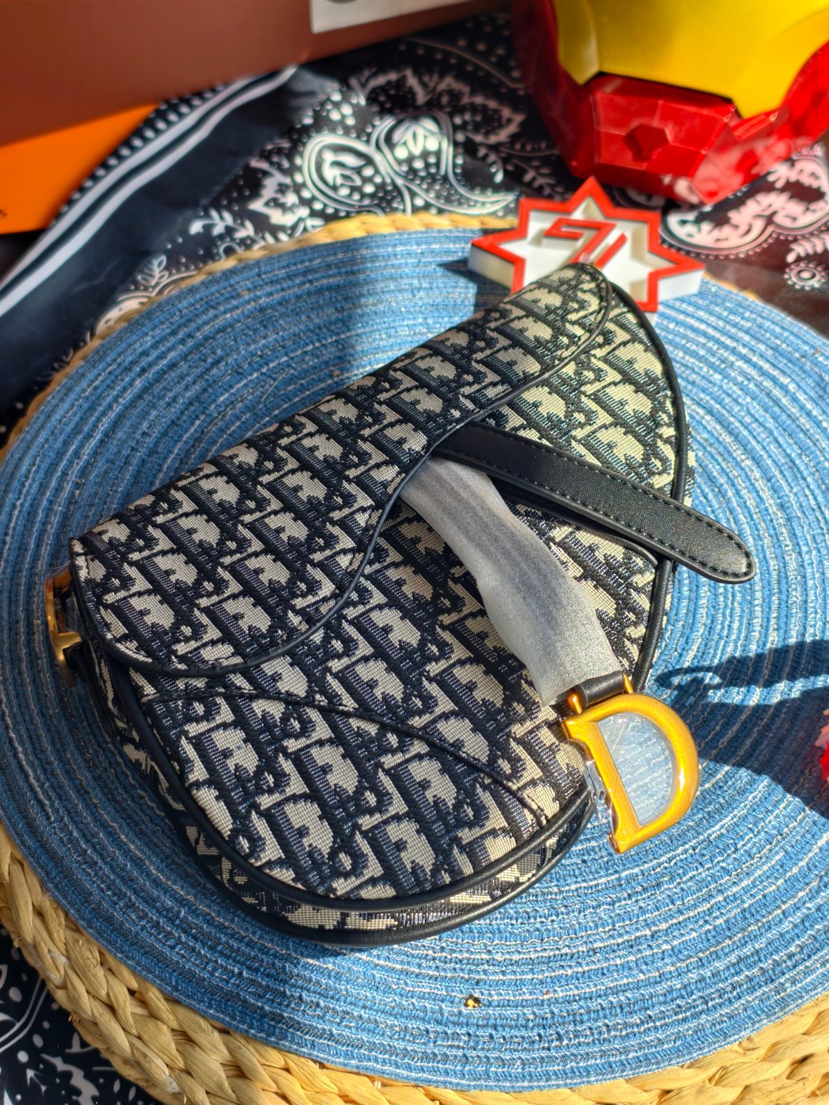 Dior Saddle Bag in Dior Oblique Jacquard